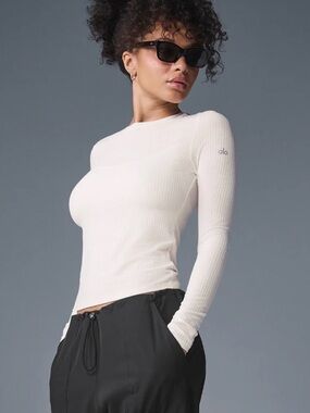 ALO Yoga Ribbed Sea Coast Long Sleeve
